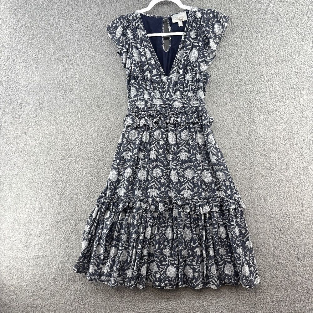 Cleobella Blue and White Midi Dress - Picture 2 of 12